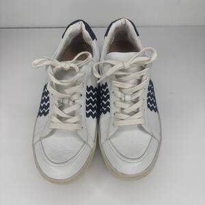 Loeffler Randall Elliot White Leather Low Top Sneakers 6.5